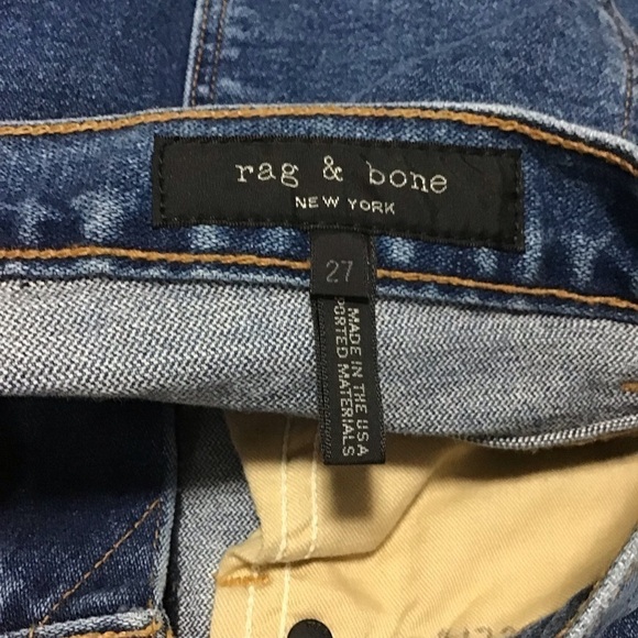 Rag&Bone High Rise Straight Leg Jean. - Picture 8 of 13